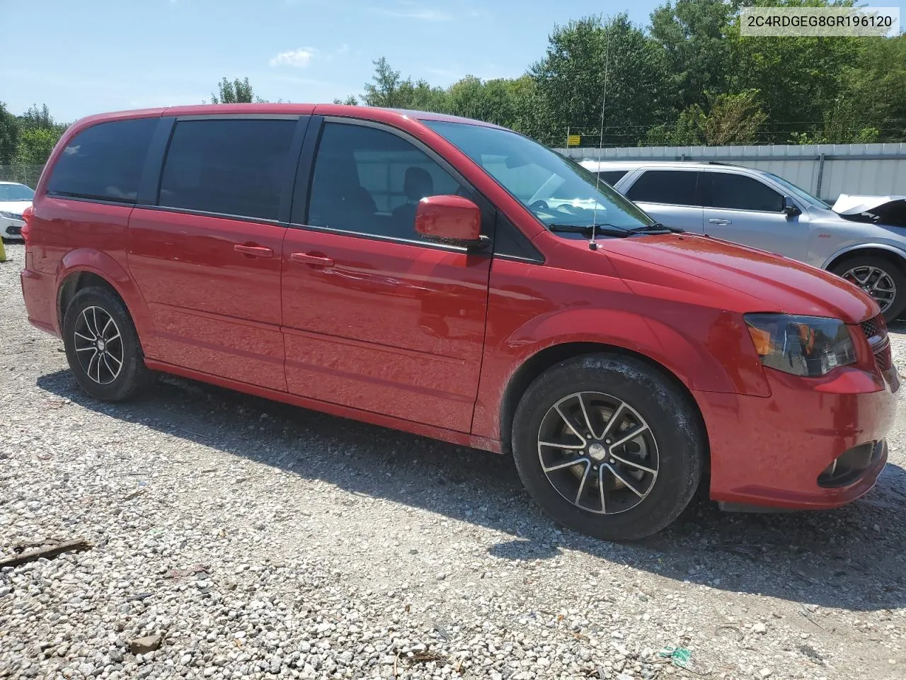 2016 Dodge Grand Caravan R/T VIN: 2C4RDGEG8GR196120 Lot: 66107044