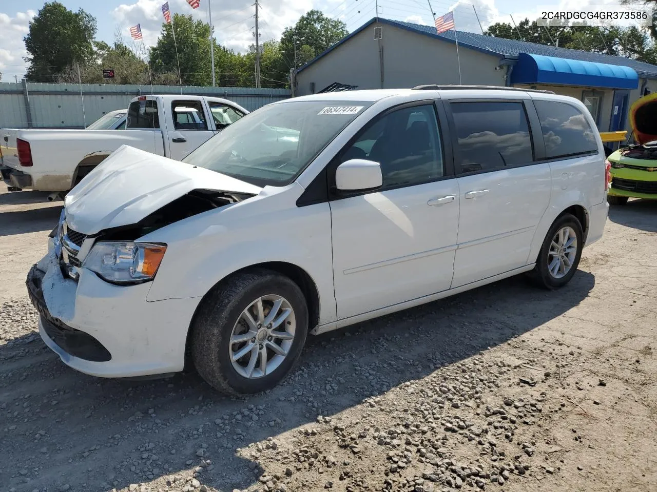 2016 Dodge Grand Caravan Sxt VIN: 2C4RDGCG4GR373586 Lot: 66347414