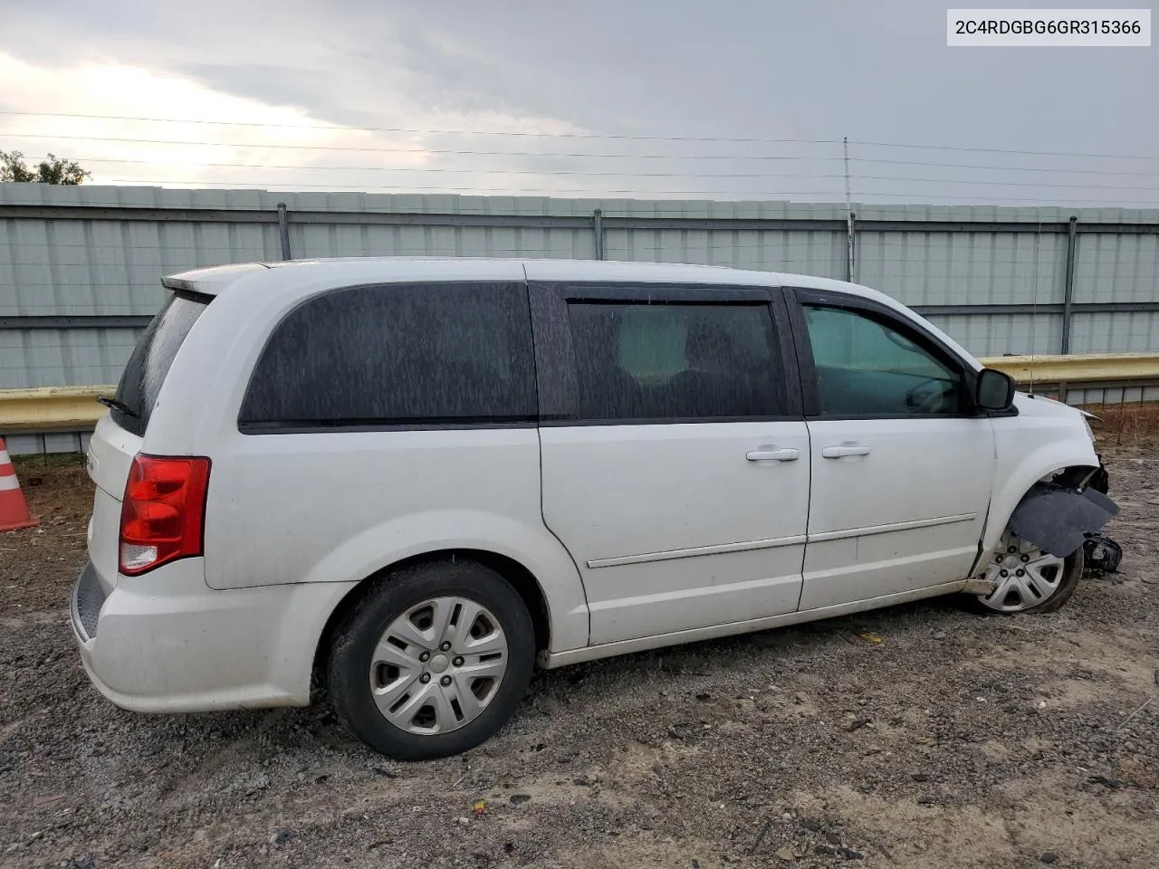 2C4RDGBG6GR315366 2016 Dodge Grand Caravan Se