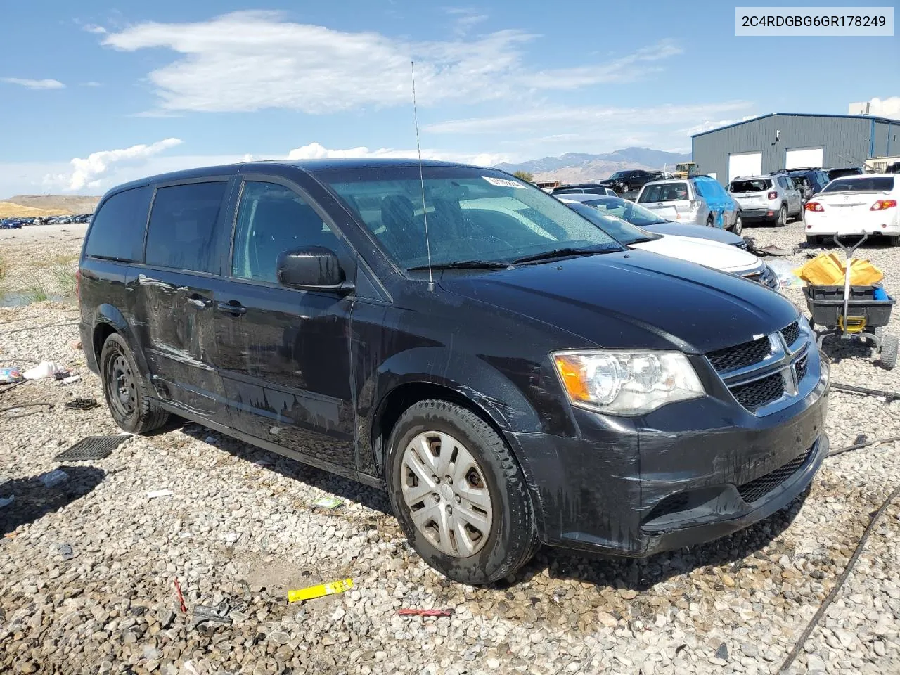 2016 Dodge Grand Caravan Se VIN: 2C4RDGBG6GR178249 Lot: 67168634