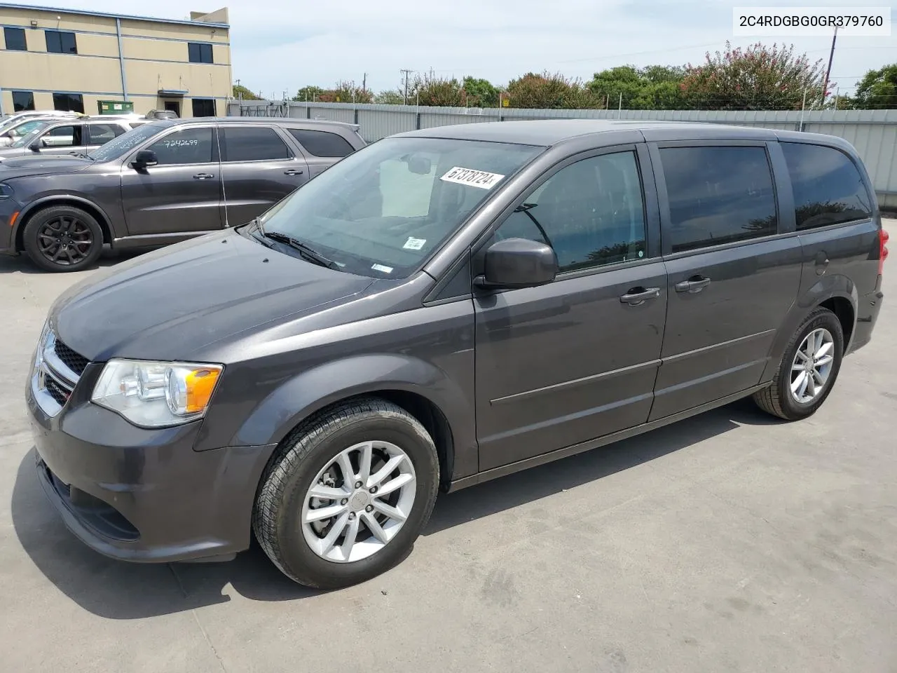 2016 Dodge Grand Caravan Se VIN: 2C4RDGBG0GR379760 Lot: 67378724