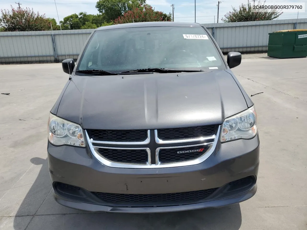 2C4RDGBG0GR379760 2016 Dodge Grand Caravan Se