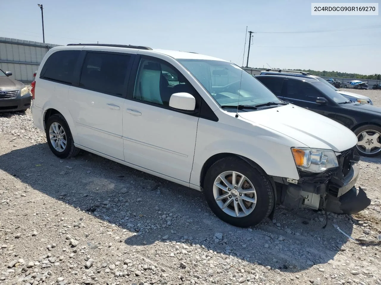 2016 Dodge Grand Caravan Sxt VIN: 2C4RDGCG9GR169270 Lot: 68113004