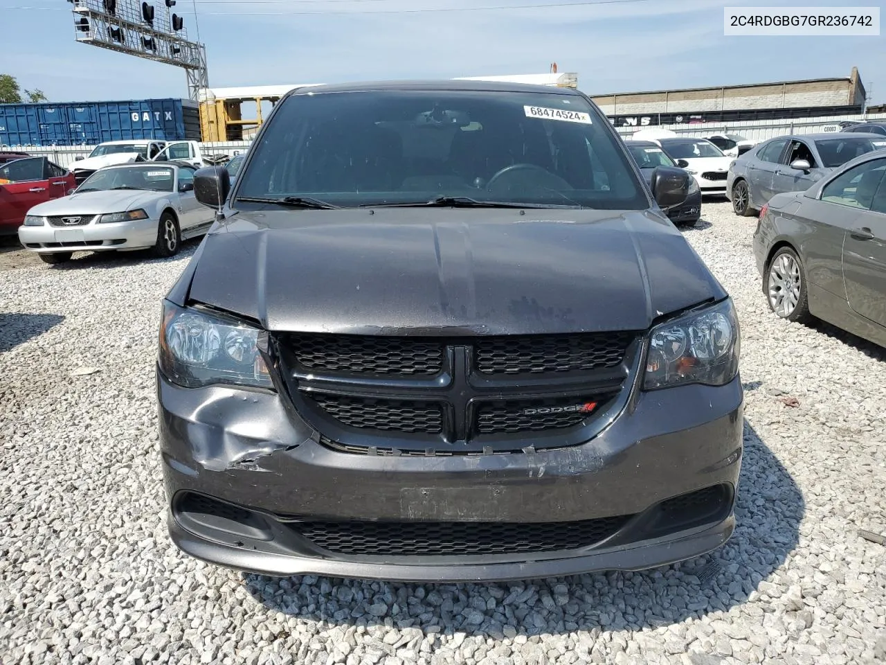 2016 Dodge Grand Caravan Se VIN: 2C4RDGBG7GR236742 Lot: 68474524