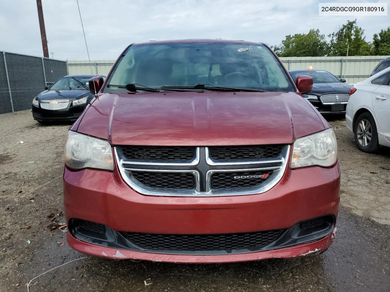 2C4RDGCG9GR180916 2016 Dodge Grand Caravan Sxt