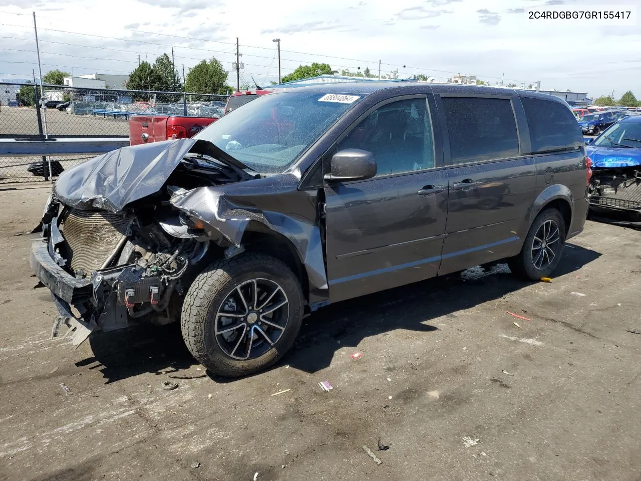 2016 Dodge Grand Caravan Se VIN: 2C4RDGBG7GR155417 Lot: 68804064