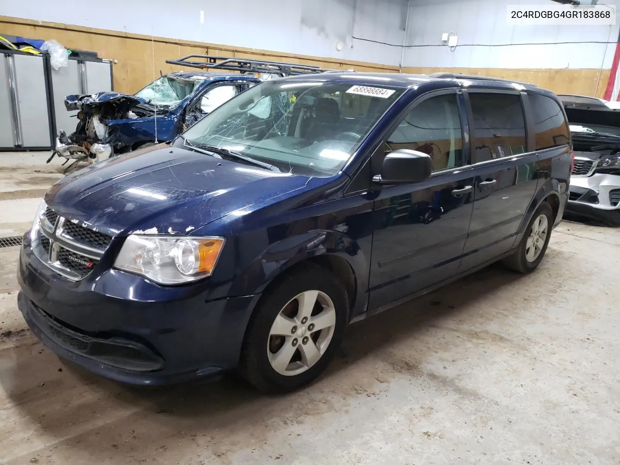 2016 Dodge Grand Caravan Se VIN: 2C4RDGBG4GR183868 Lot: 68898884