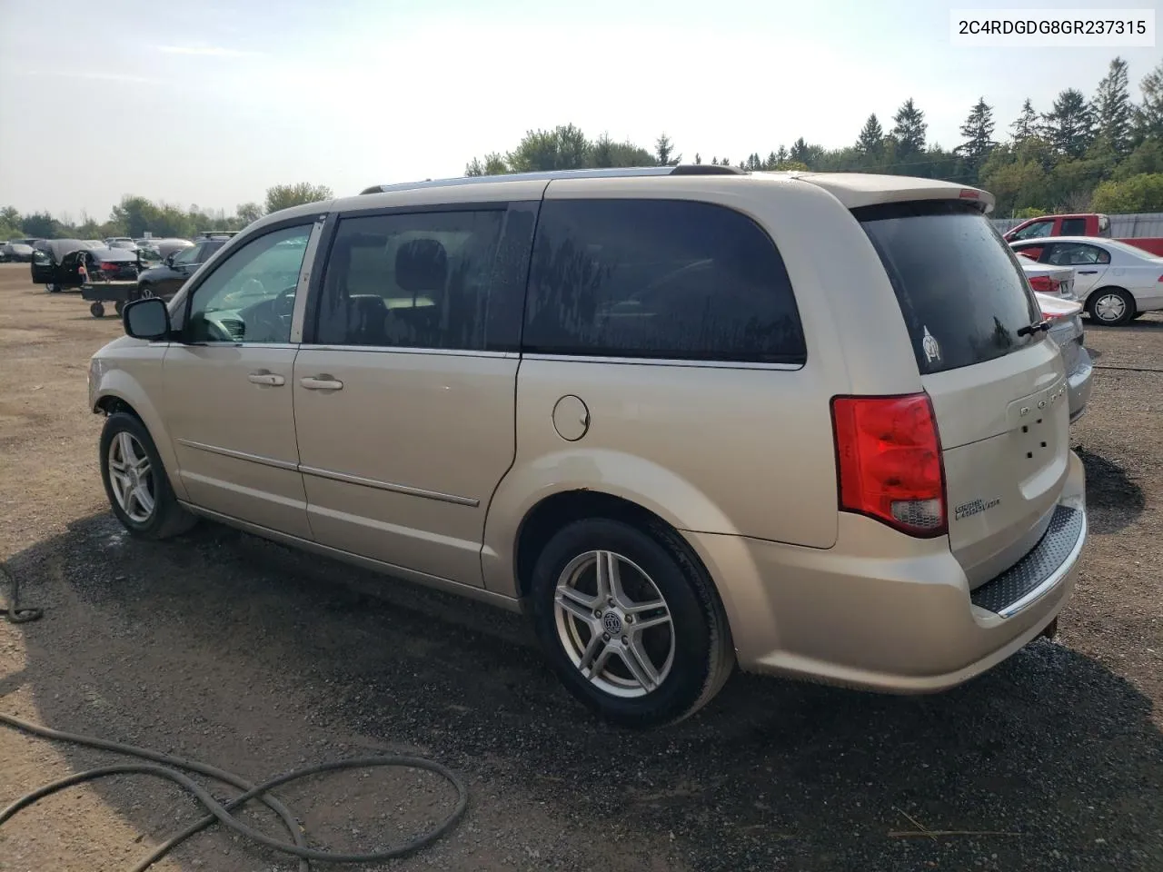 2016 Dodge Grand Caravan Crew VIN: 2C4RDGDG8GR237315 Lot: 69068864