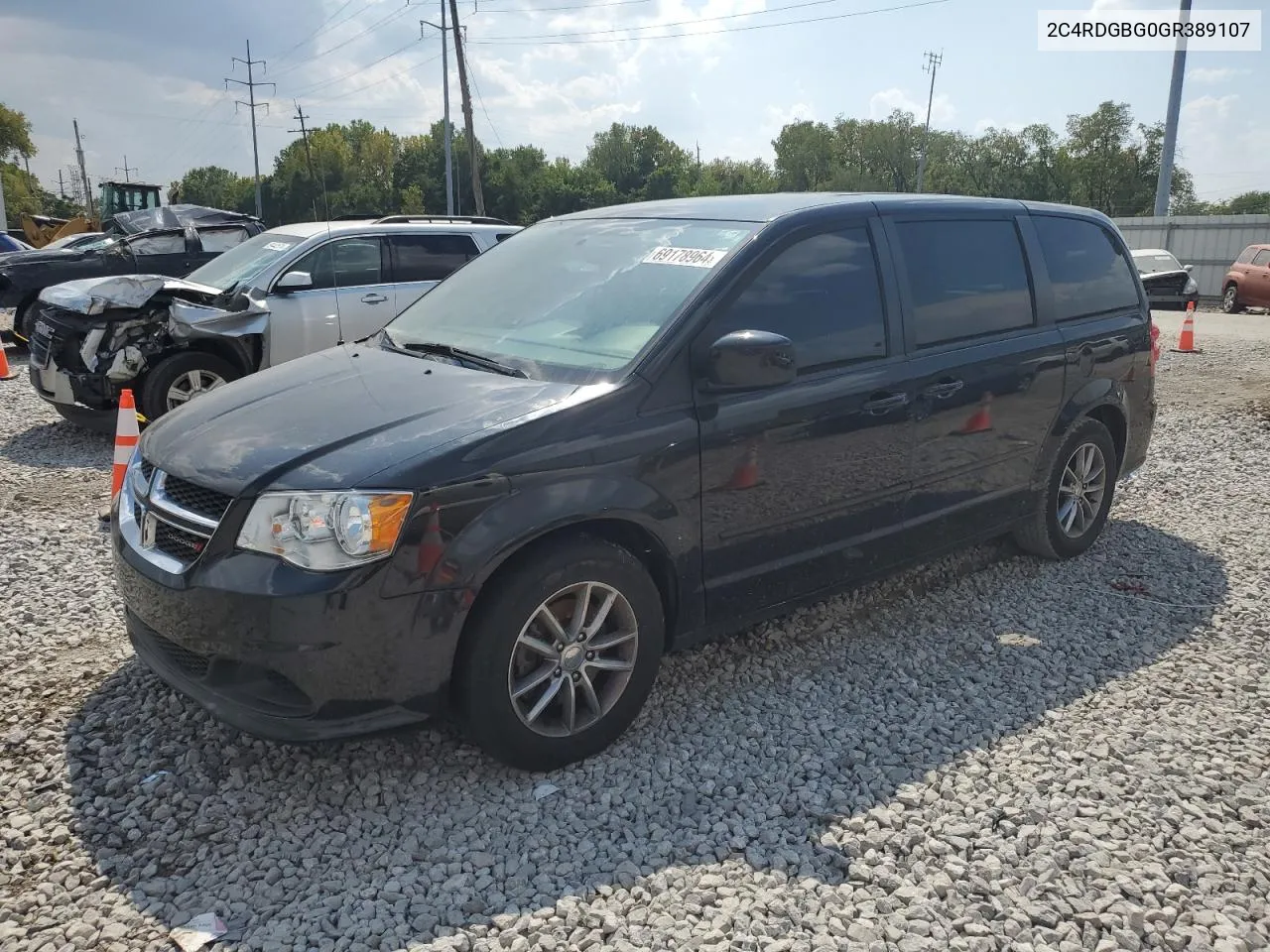 2C4RDGBG0GR389107 2016 Dodge Grand Caravan Se