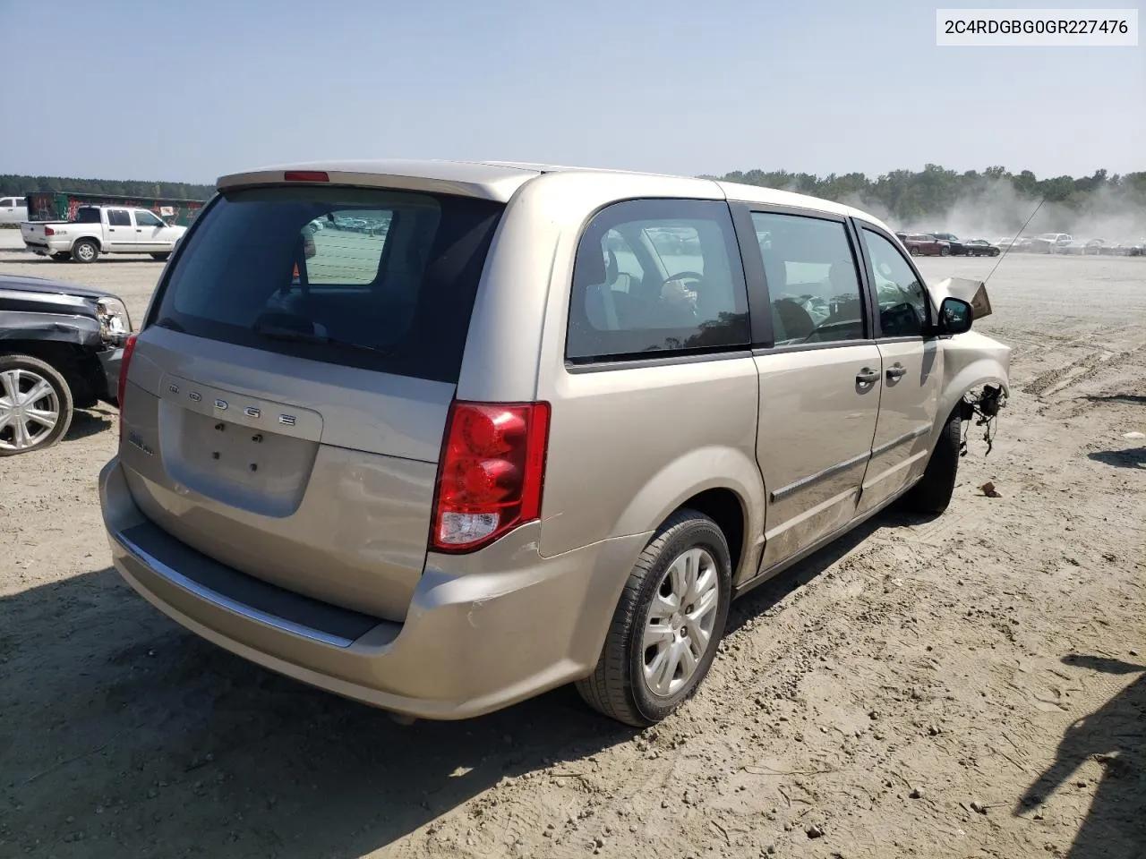 2016 Dodge Grand Caravan Se VIN: 2C4RDGBG0GR227476 Lot: 69189964