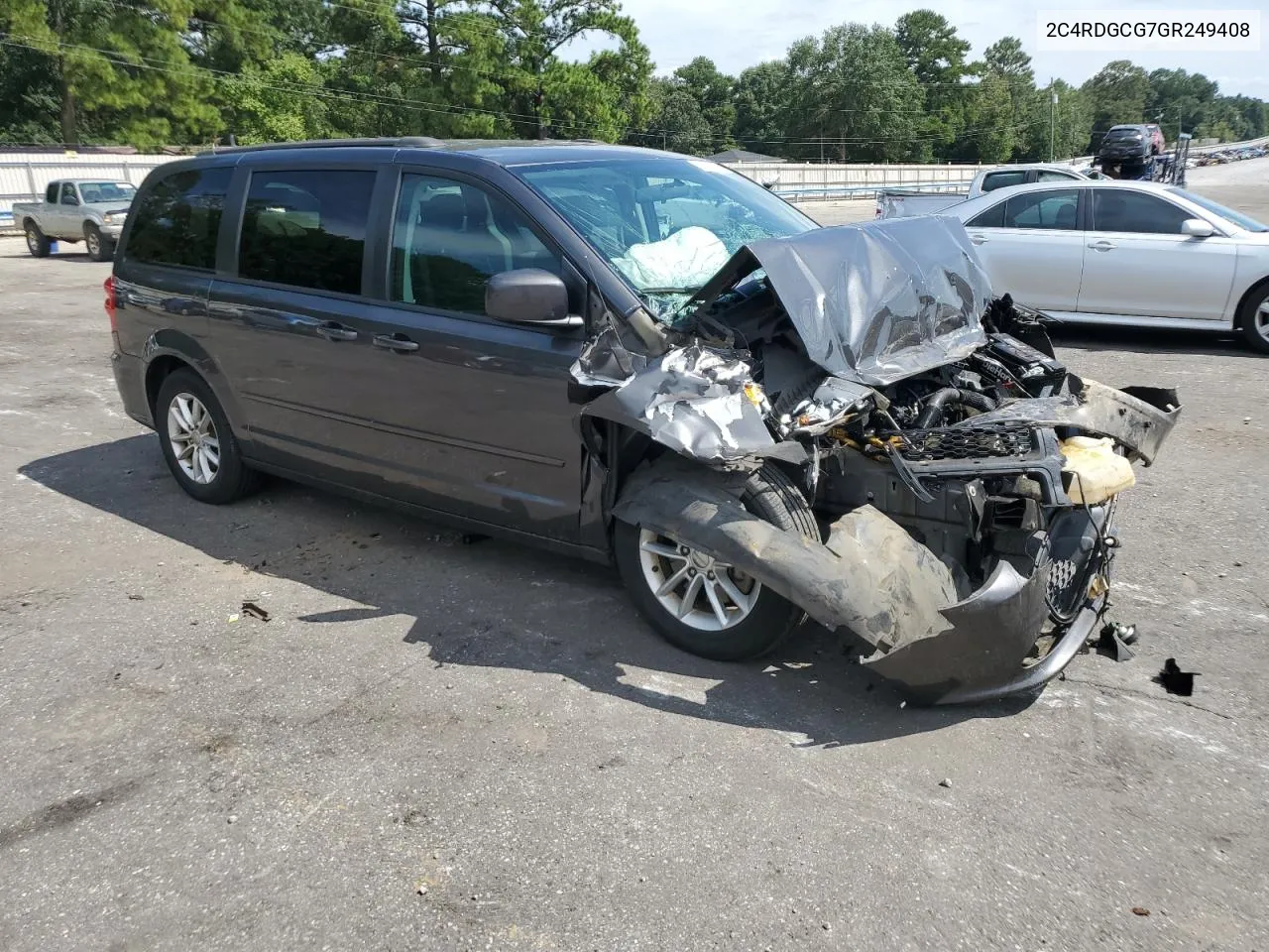 2016 Dodge Grand Caravan Sxt VIN: 2C4RDGCG7GR249408 Lot: 69231414