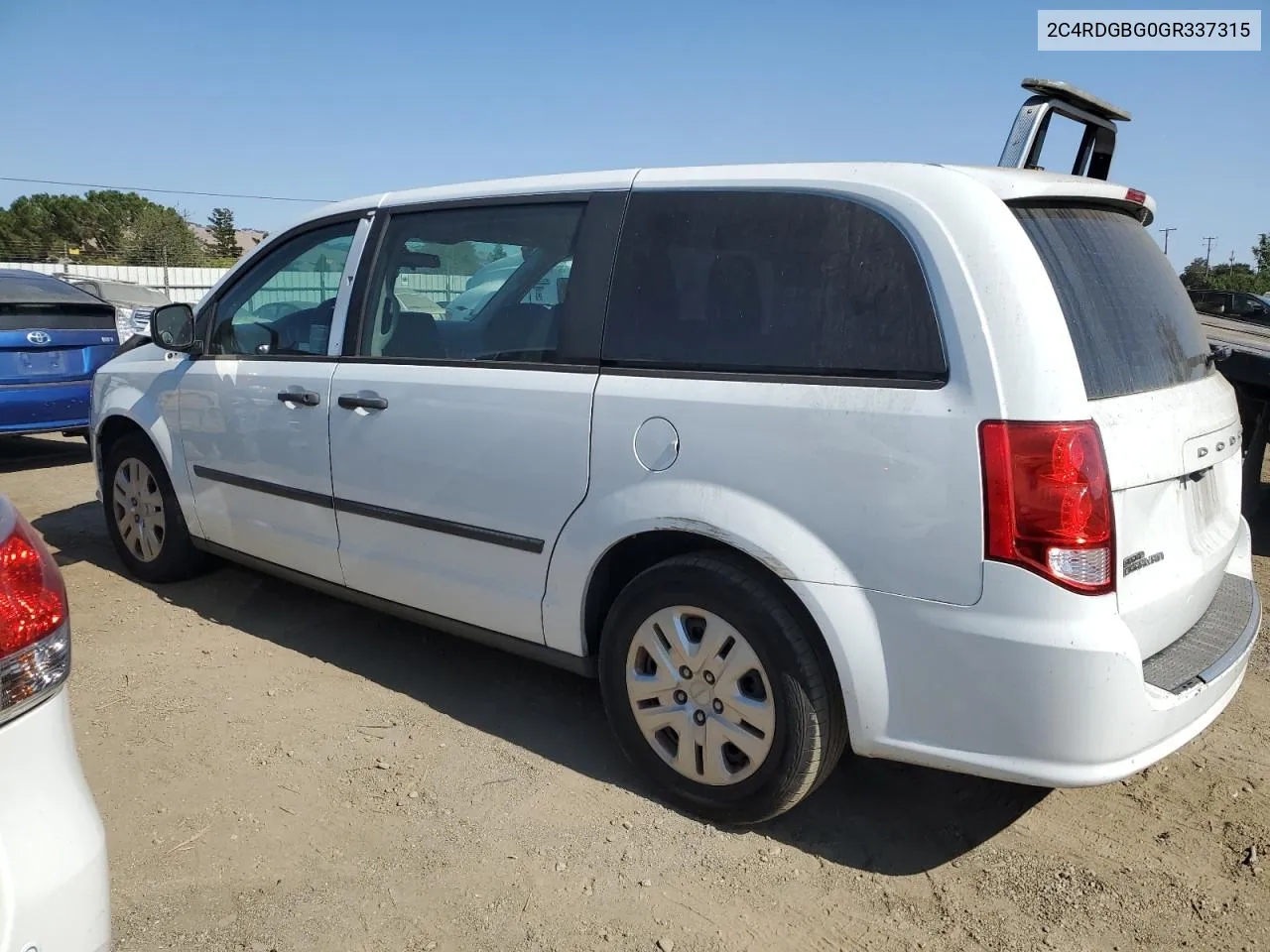 2C4RDGBG0GR337315 2016 Dodge Grand Caravan Se