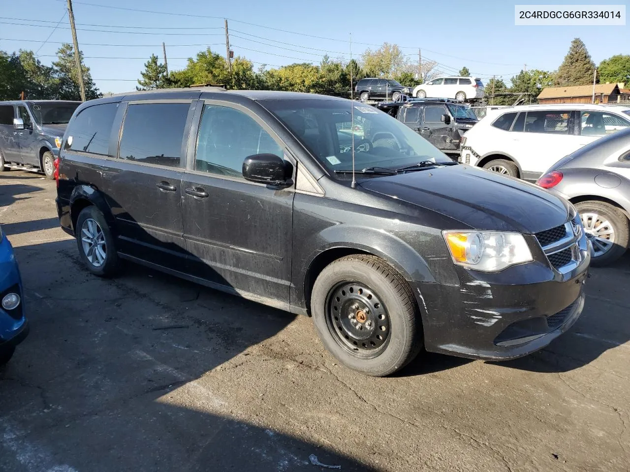 2C4RDGCG6GR334014 2016 Dodge Grand Caravan Sxt