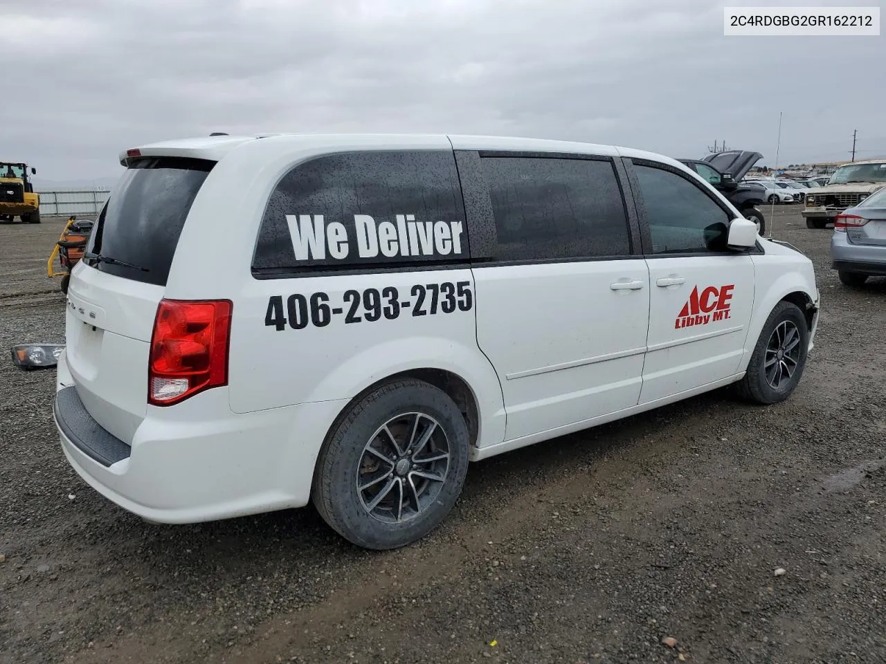 2C4RDGBG2GR162212 2016 Dodge Grand Caravan Se