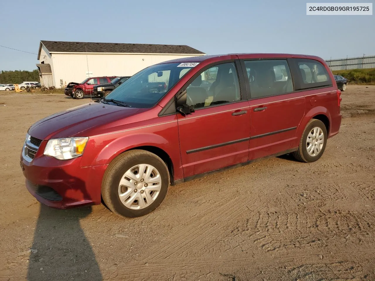 2C4RDGBG9GR195725 2016 Dodge Grand Caravan Se