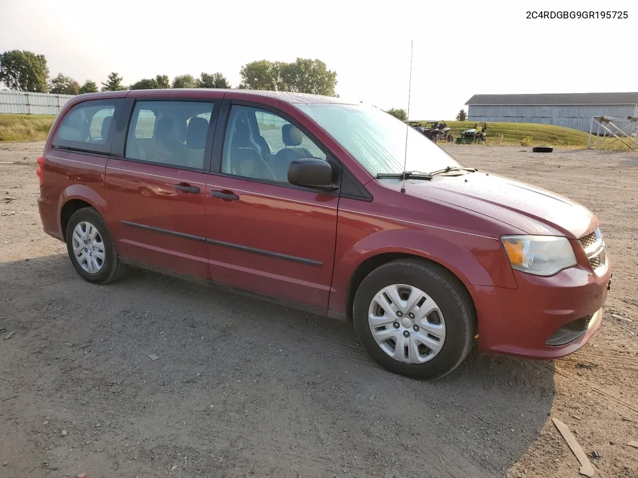 2016 Dodge Grand Caravan Se VIN: 2C4RDGBG9GR195725 Lot: 69847494