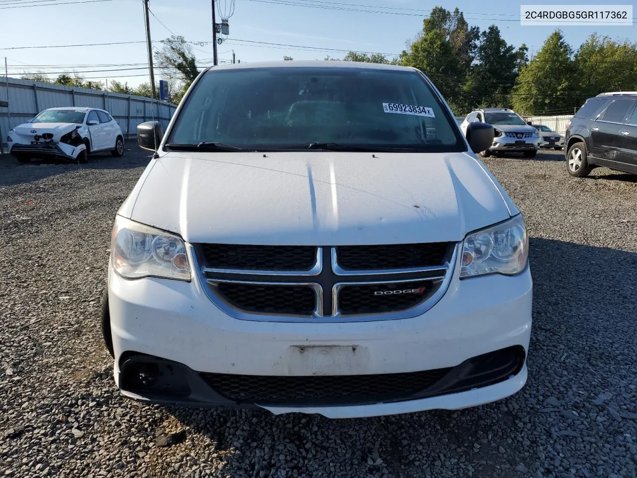 2016 Dodge Grand Caravan Se VIN: 2C4RDGBG5GR117362 Lot: 69923834