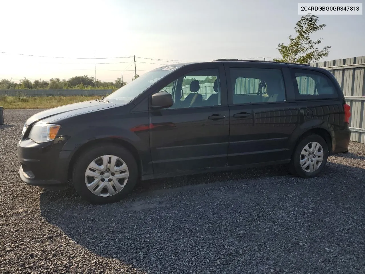 2016 Dodge Grand Caravan Se VIN: 2C4RDGBG0GR347813 Lot: 70014634