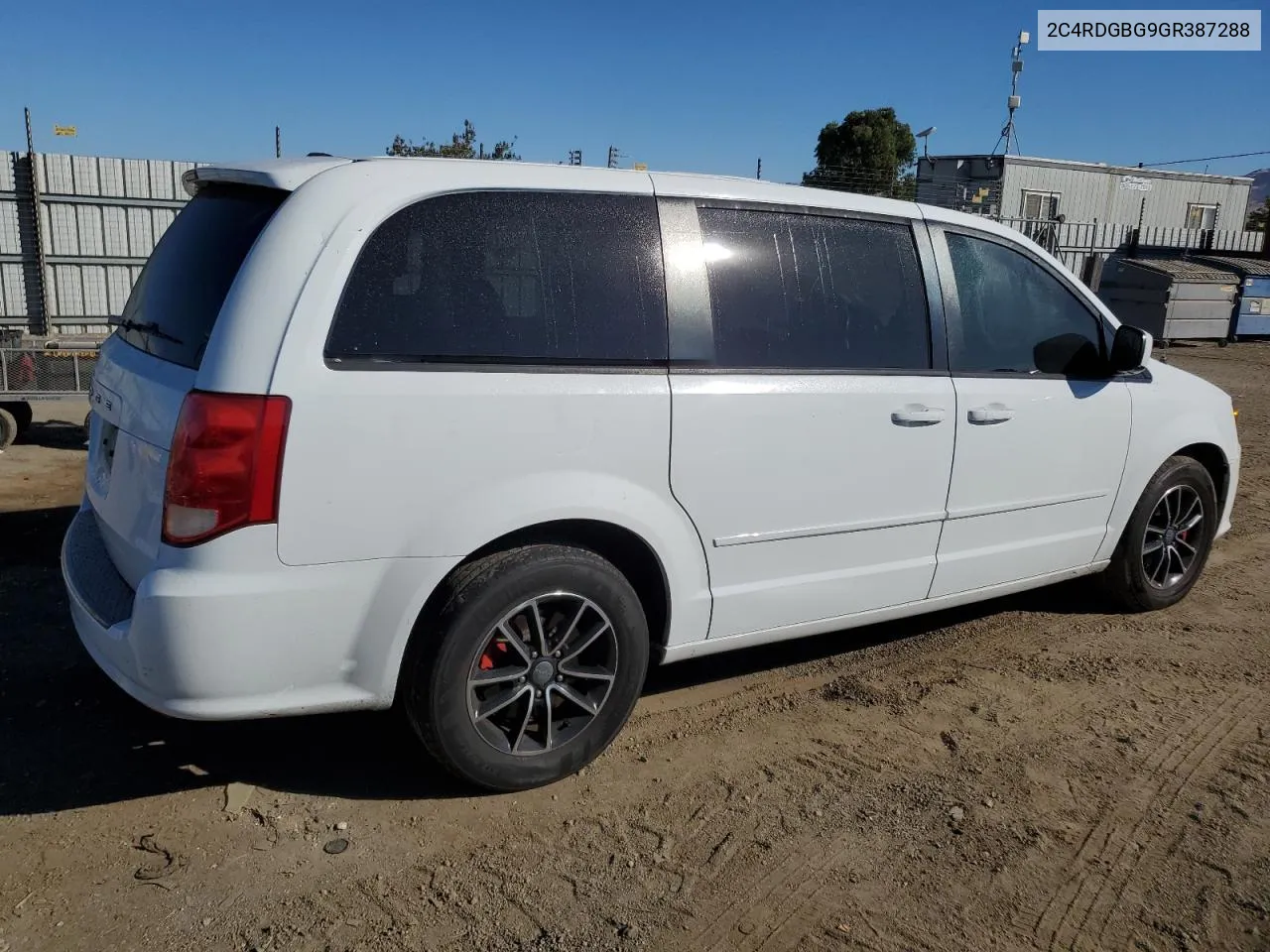 2016 Dodge Grand Caravan Se VIN: 2C4RDGBG9GR387288 Lot: 70344234