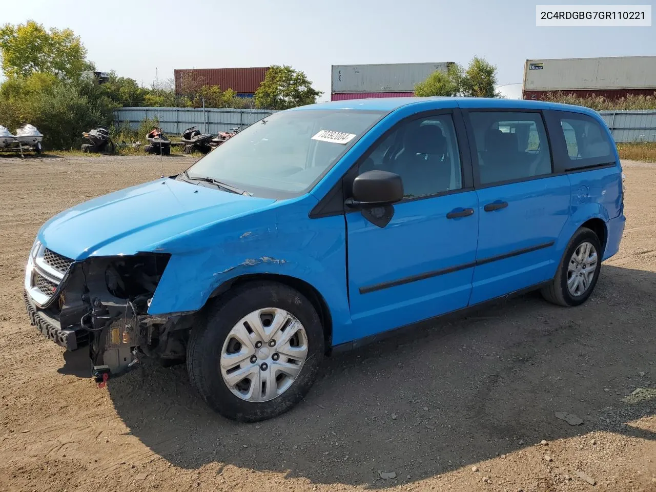 2C4RDGBG7GR110221 2016 Dodge Grand Caravan Se