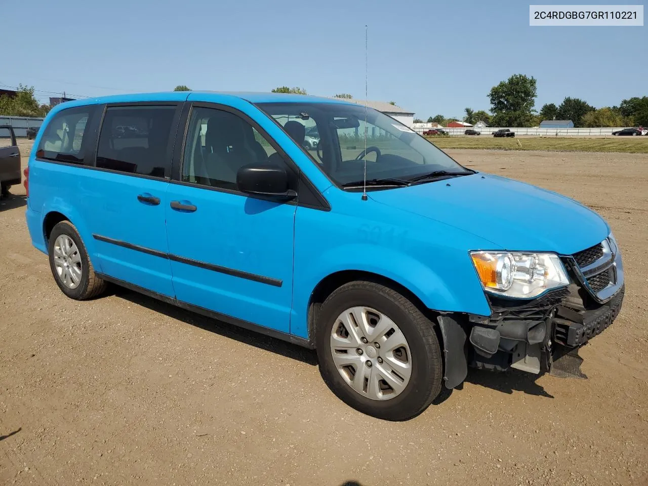 2016 Dodge Grand Caravan Se VIN: 2C4RDGBG7GR110221 Lot: 70392004