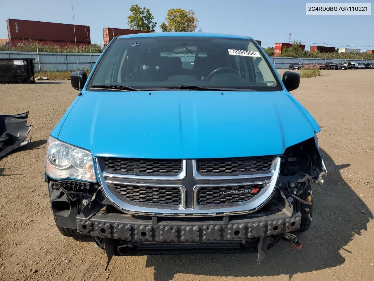 2016 Dodge Grand Caravan Se VIN: 2C4RDGBG7GR110221 Lot: 70392004