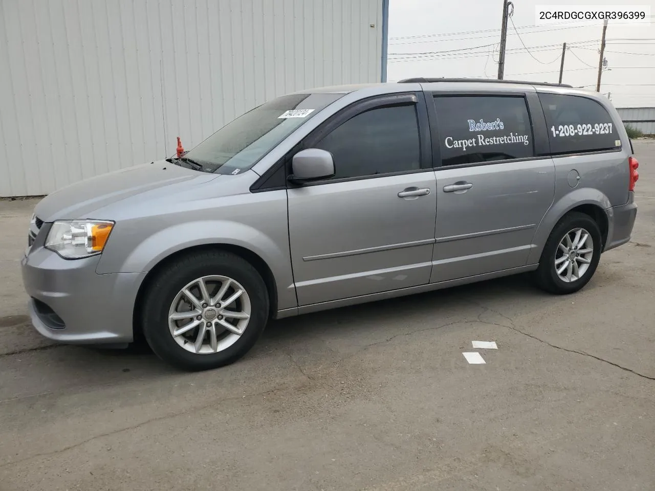 2C4RDGCGXGR396399 2016 Dodge Grand Caravan Sxt