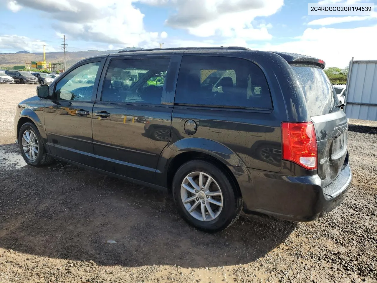 2C4RDGCG2GR194639 2016 Dodge Grand Caravan Sxt