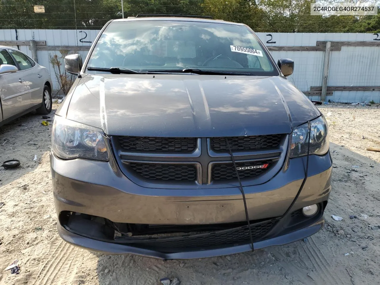 2016 Dodge Grand Caravan R/T VIN: 2C4RDGEG4GR274537 Lot: 70955004