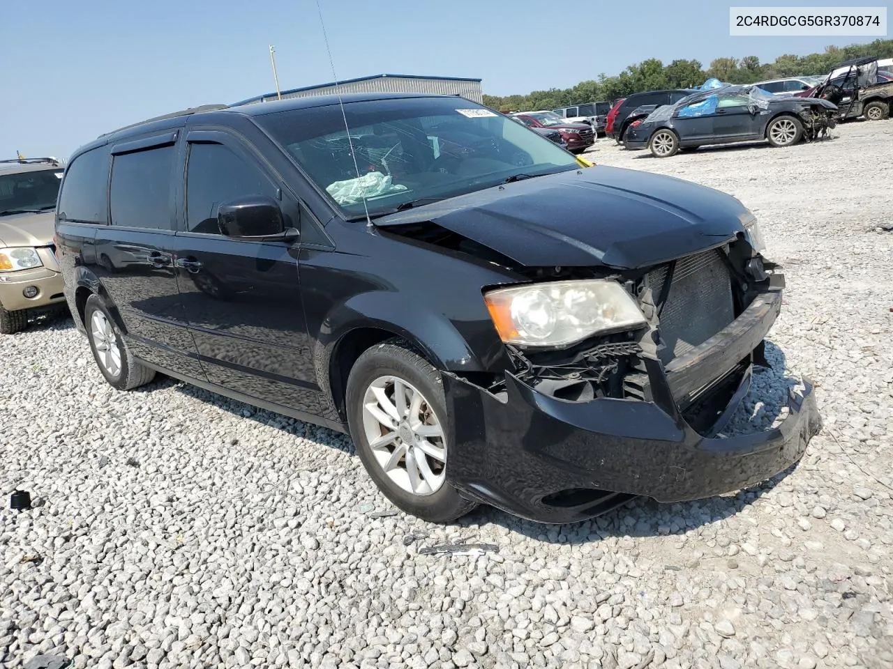 2016 Dodge Grand Caravan Sxt VIN: 2C4RDGCG5GR370874 Lot: 71156174