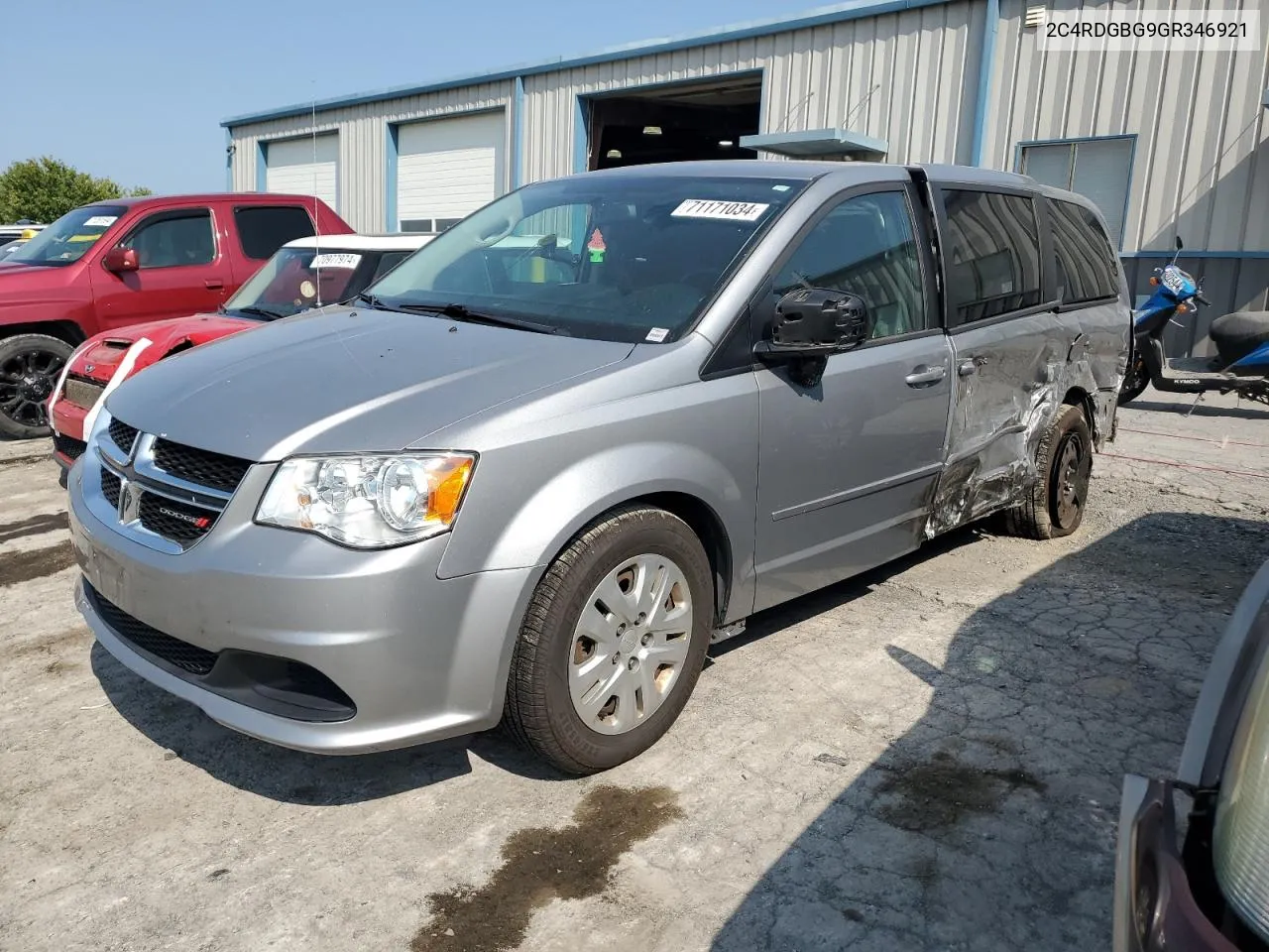 2C4RDGBG9GR346921 2016 Dodge Grand Caravan Se