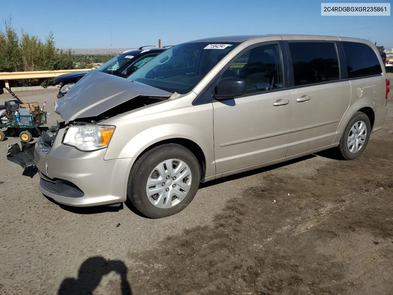 2016 Dodge Grand Caravan Se VIN: 2C4RDGBGXGR235861 Lot: 71584294