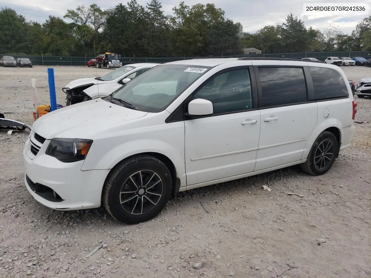 2016 Dodge Grand Caravan R/T VIN: 2C4RDGEG7GR242536 Lot: 71591054