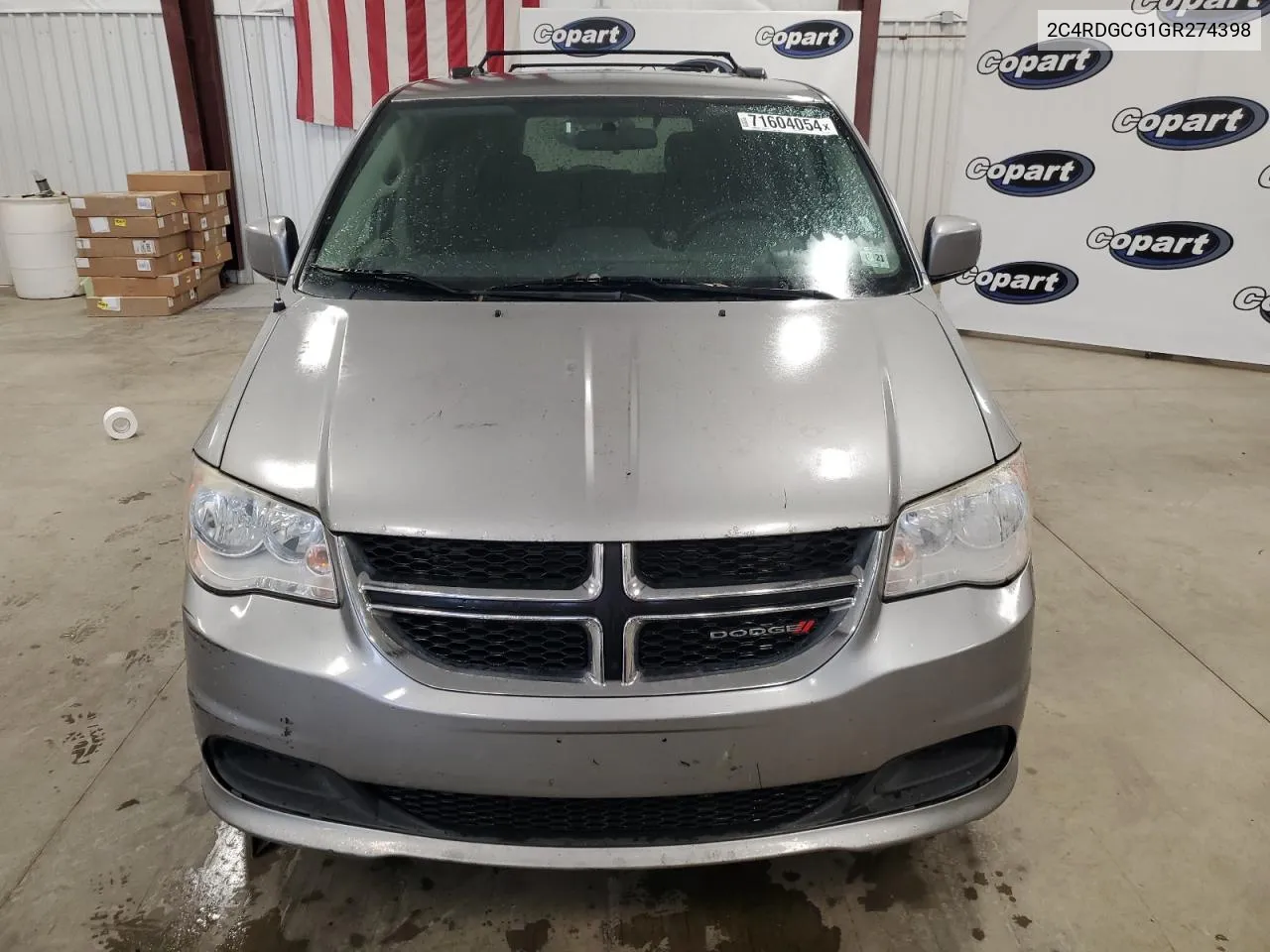 2C4RDGCG1GR274398 2016 Dodge Grand Caravan Sxt