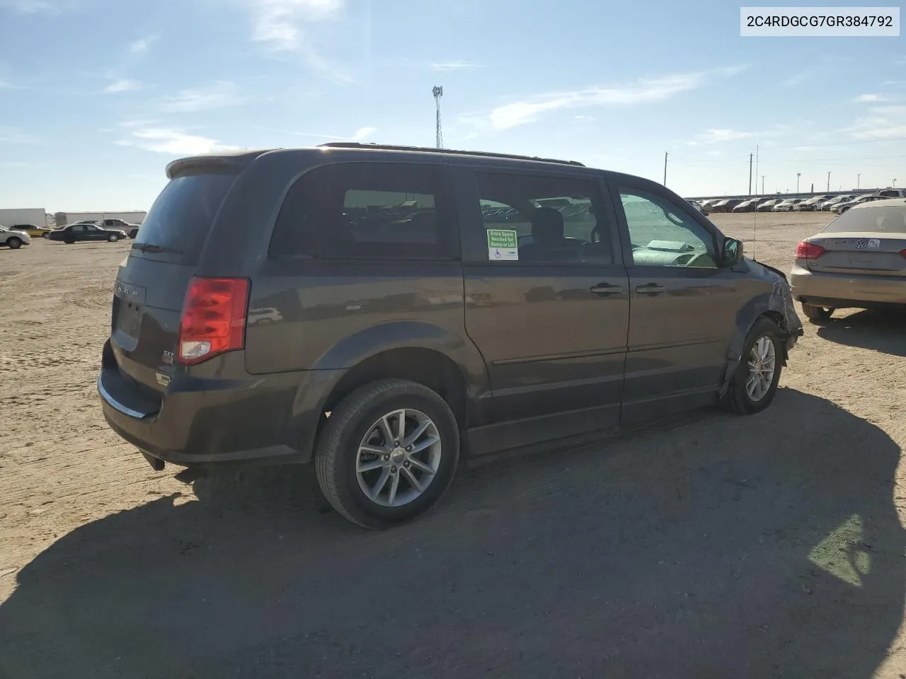 2C4RDGCG7GR384792 2016 Dodge Grand Caravan Sxt