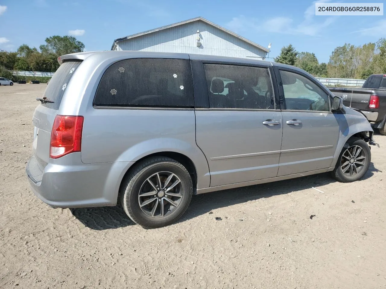 2016 Dodge Grand Caravan Se VIN: 2C4RDGBG6GR258876 Lot: 72167744