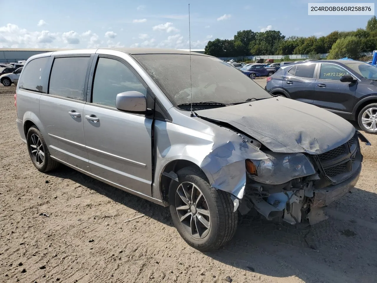 2016 Dodge Grand Caravan Se VIN: 2C4RDGBG6GR258876 Lot: 72167744