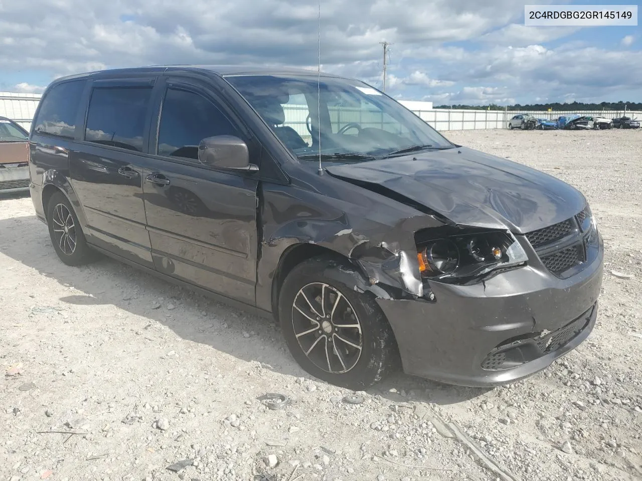 2016 Dodge Grand Caravan Se VIN: 2C4RDGBG2GR145149 Lot: 72187414