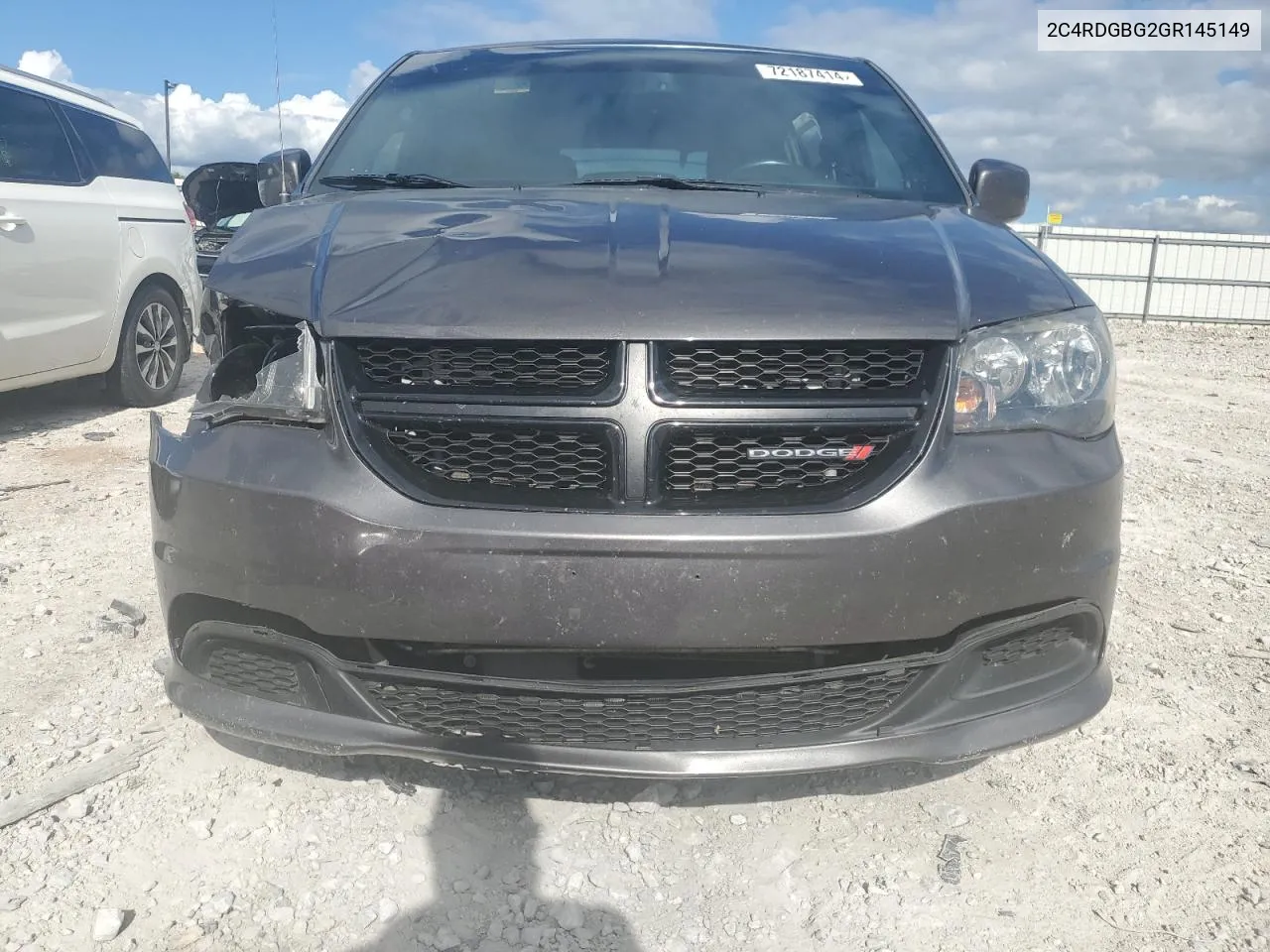 2016 Dodge Grand Caravan Se VIN: 2C4RDGBG2GR145149 Lot: 72187414