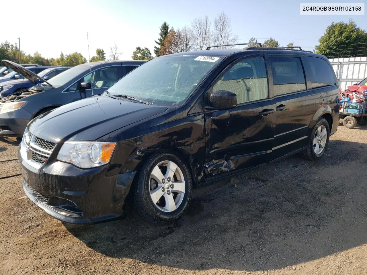 2016 Dodge Grand Caravan Se VIN: 2C4RDGBG8GR102158 Lot: 72189984