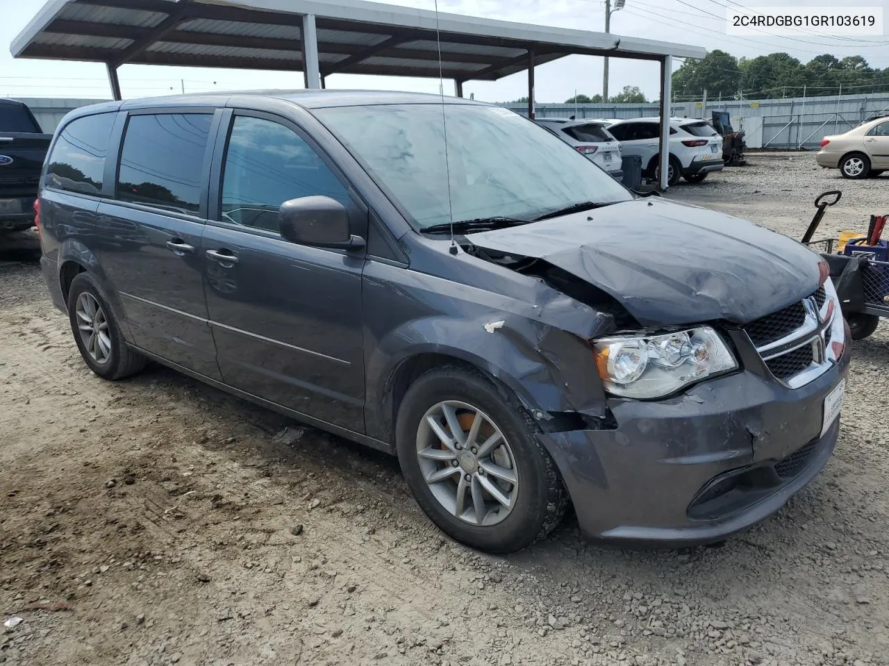 2016 Dodge Grand Caravan Se VIN: 2C4RDGBG1GR103619 Lot: 72266424