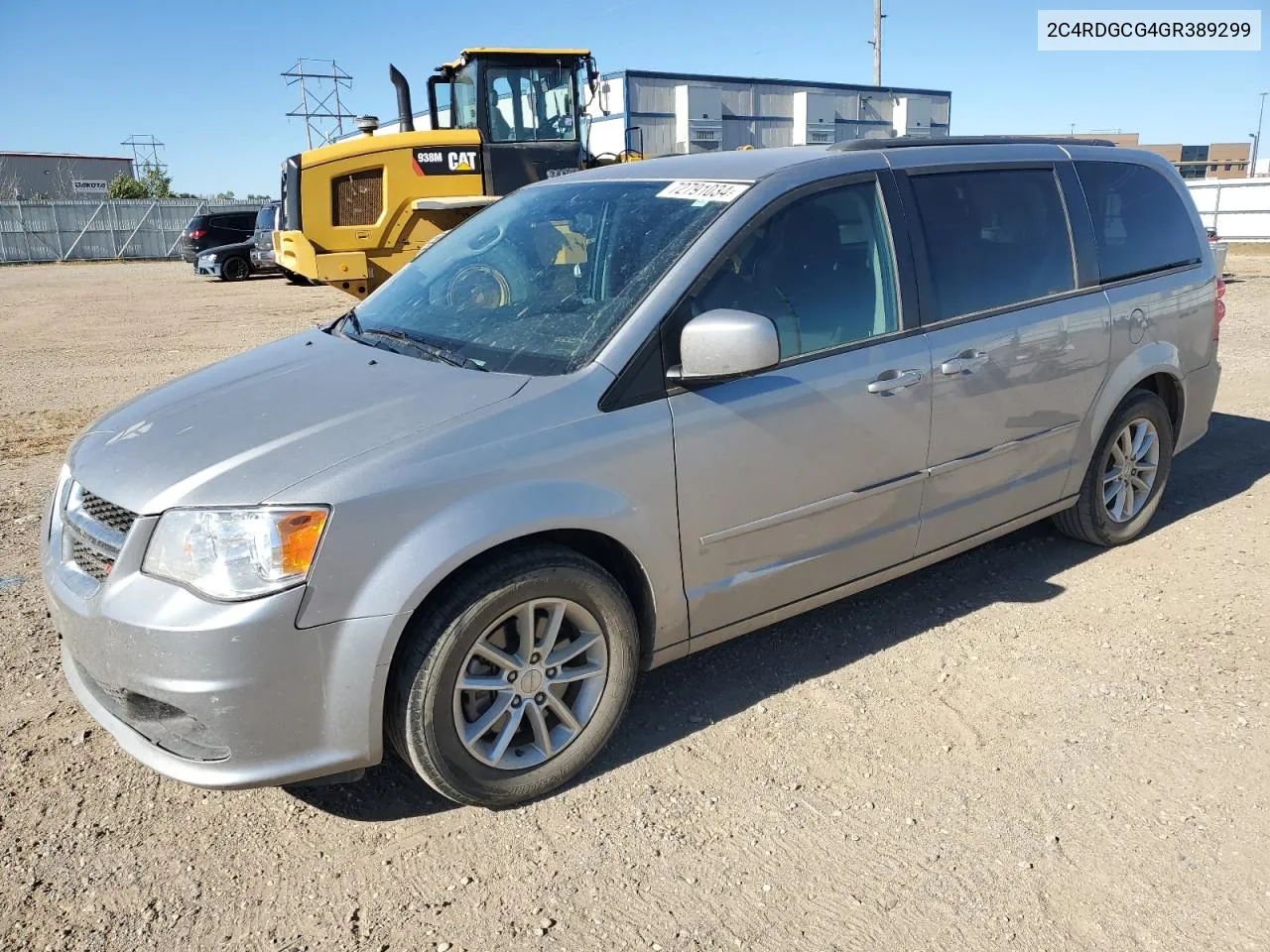 2016 Dodge Grand Caravan Sxt VIN: 2C4RDGCG4GR389299 Lot: 72791034