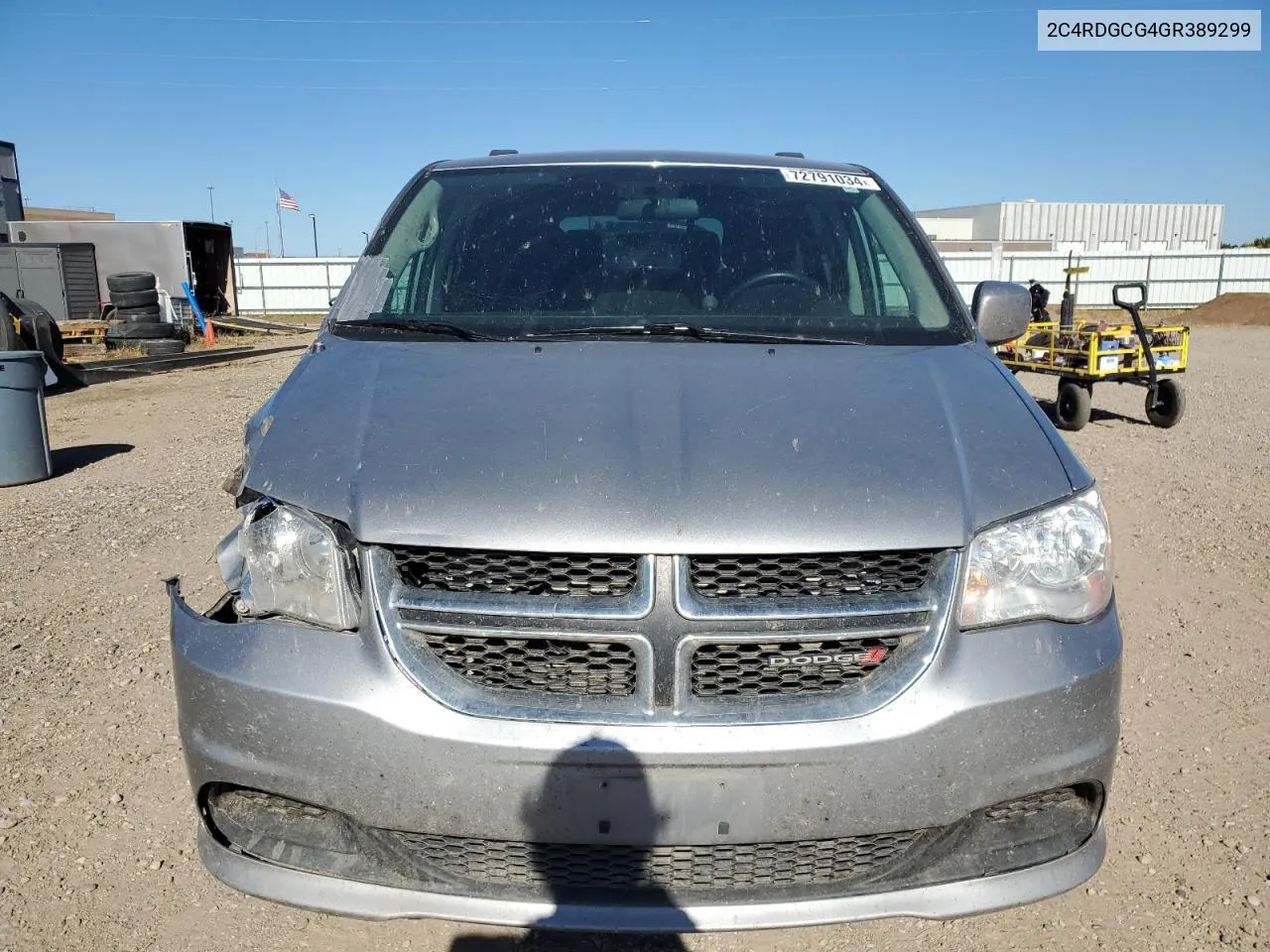 2016 Dodge Grand Caravan Sxt VIN: 2C4RDGCG4GR389299 Lot: 72791034