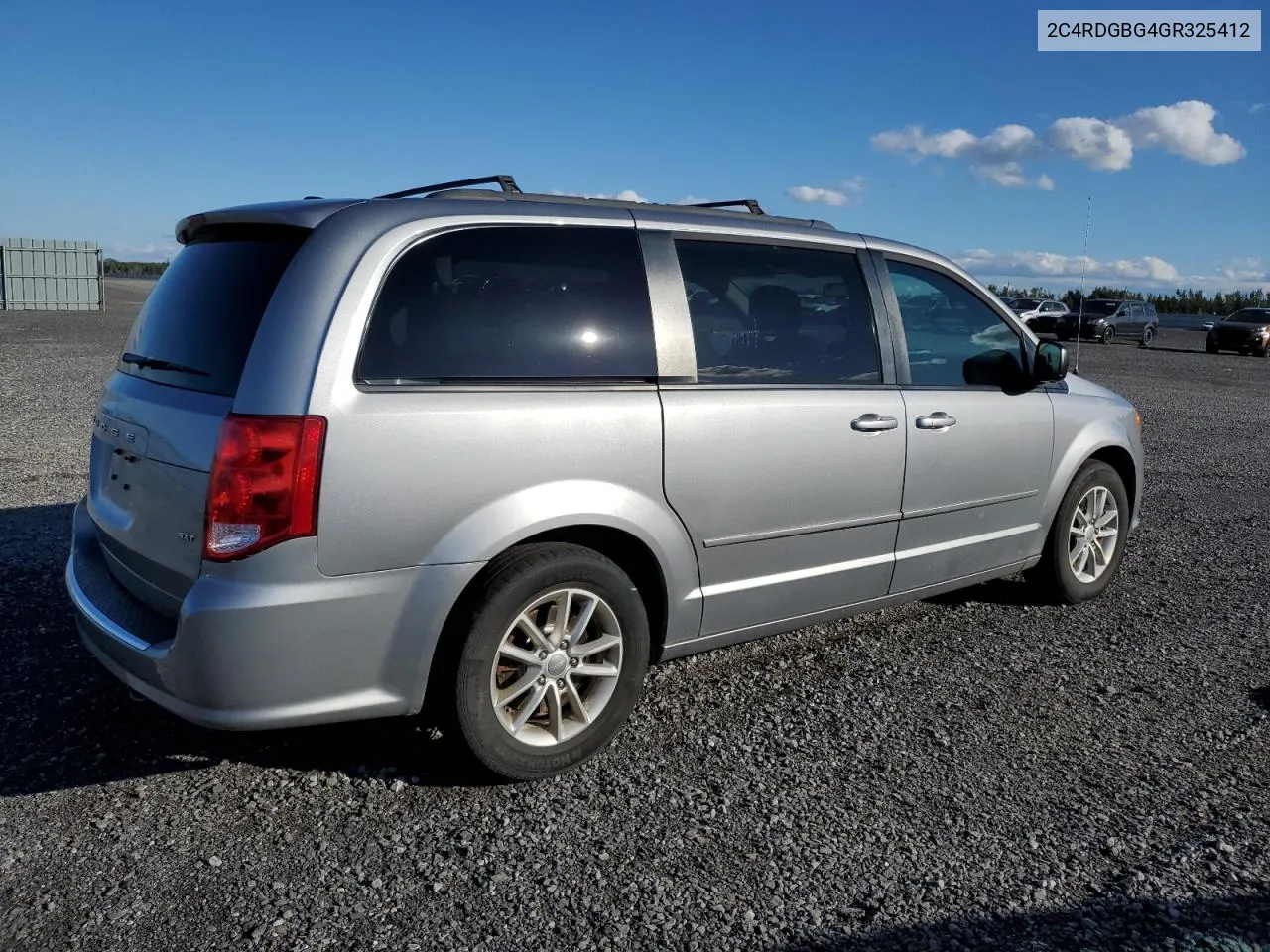 2016 Dodge Grand Caravan Se VIN: 2C4RDGBG4GR325412 Lot: 73050434