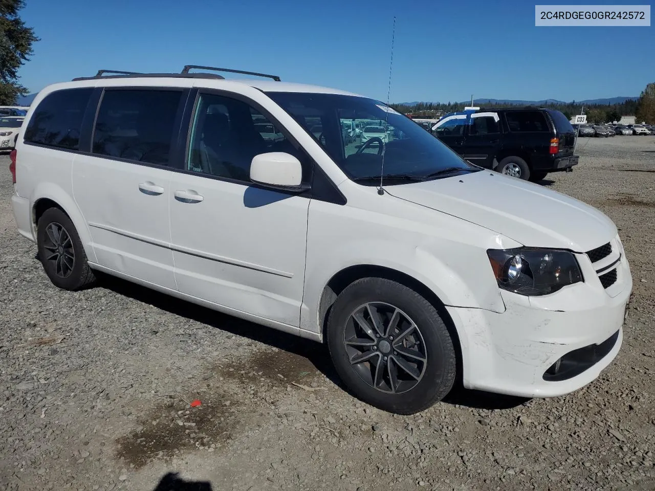 2016 Dodge Grand Caravan R/T VIN: 2C4RDGEG0GR242572 Lot: 73059424