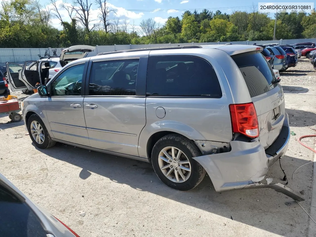 2016 Dodge Grand Caravan Sxt VIN: 2C4RDGCGXGR310881 Lot: 73115234