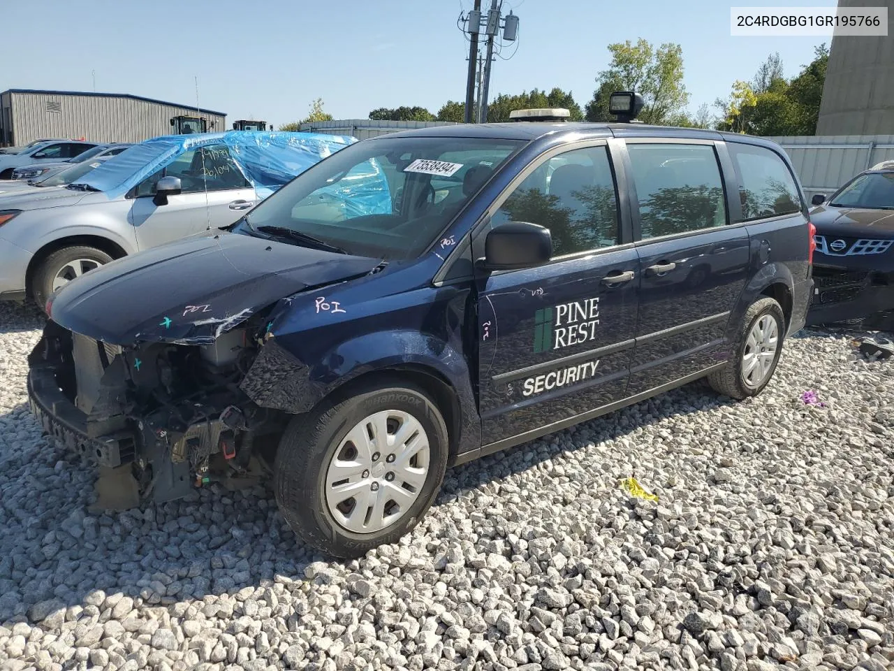 2016 Dodge Grand Caravan Se VIN: 2C4RDGBG1GR195766 Lot: 73538494