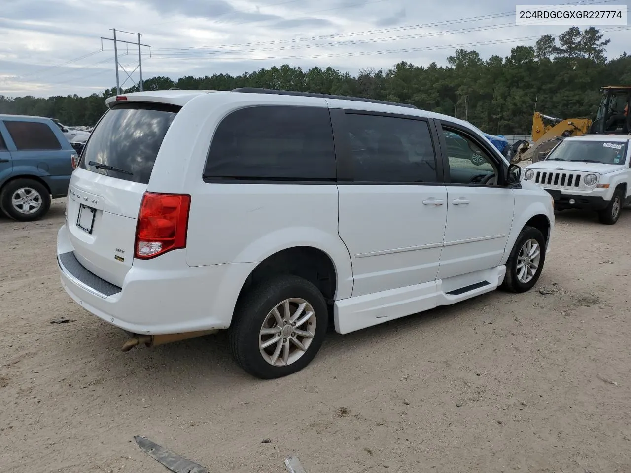 2016 Dodge Grand Caravan Sxt VIN: 2C4RDGCGXGR227774 Lot: 73991644