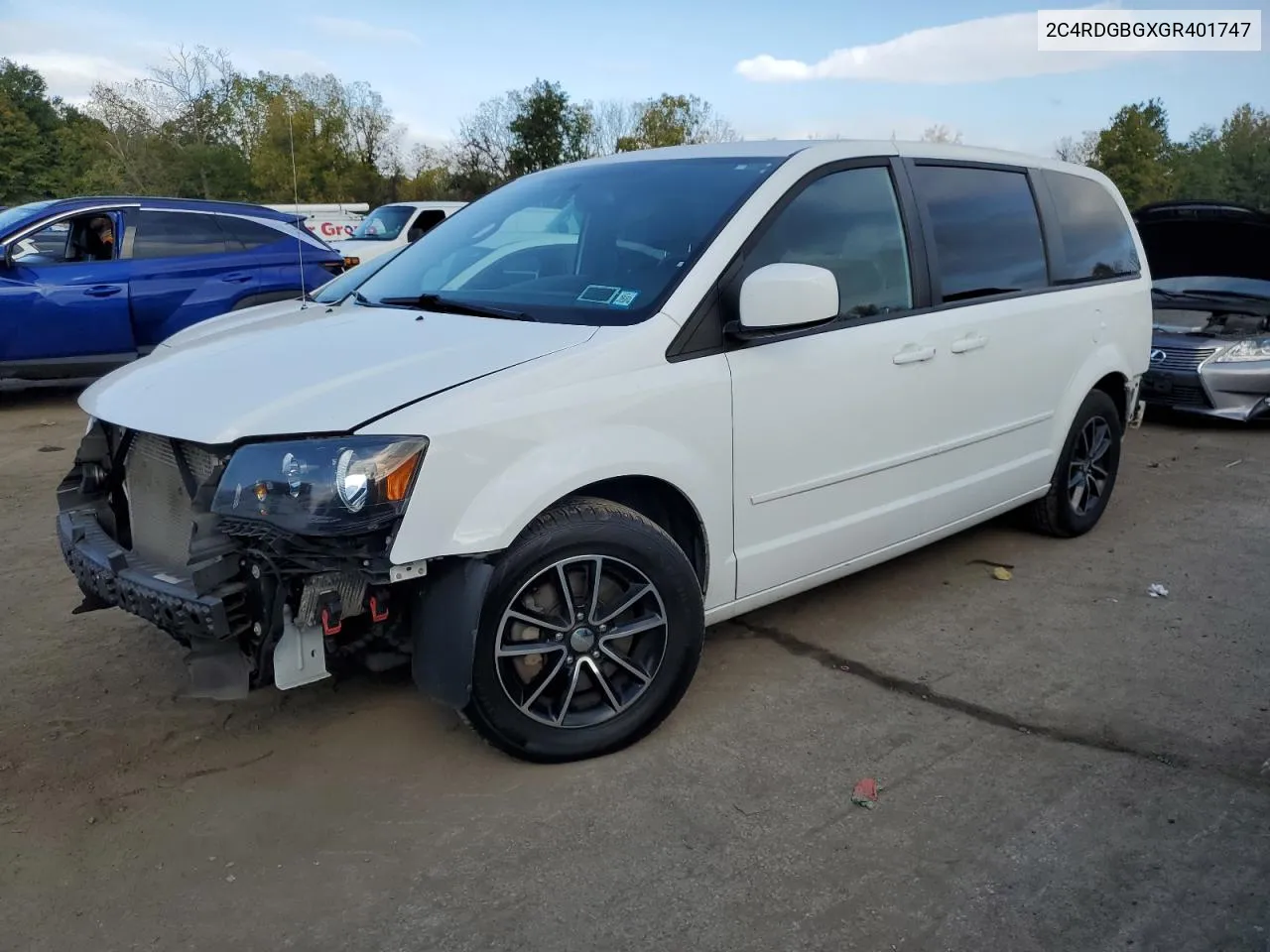 2C4RDGBGXGR401747 2016 Dodge Grand Caravan Se