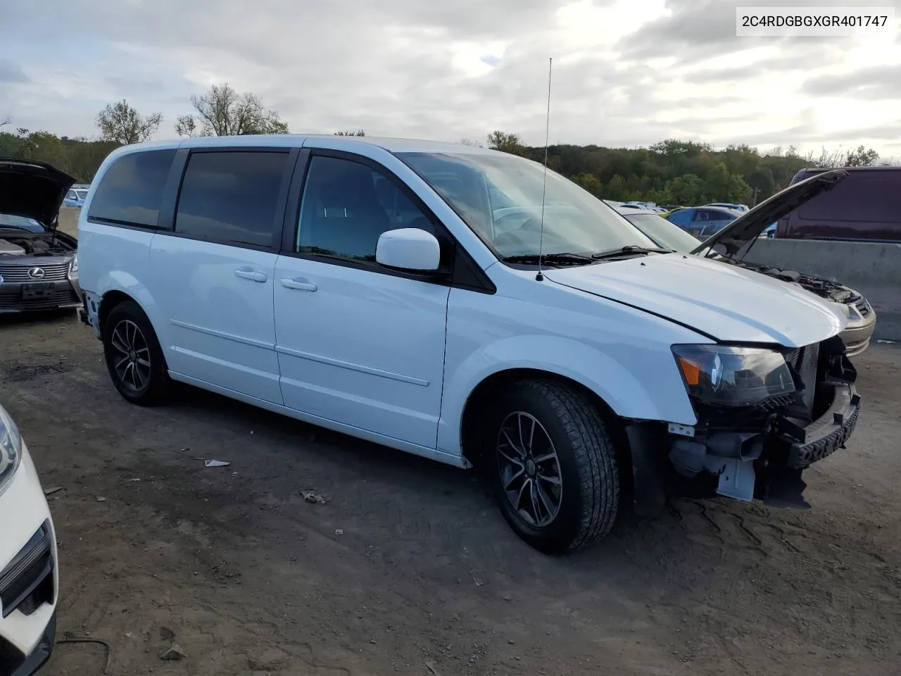 2C4RDGBGXGR401747 2016 Dodge Grand Caravan Se